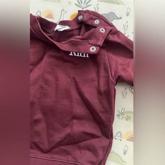 Kith kids burgundy cotton sweatsuit - Picture 4 of 6